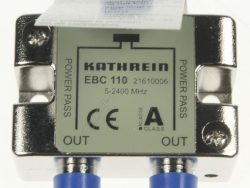 EBC 110 21610006 2FACH-F-VERTEILER 5-2400 MHZ SCHIRMKLASSE A