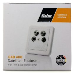 GAD 400 22520051 TWIN-SAT-EINZELSTECKDOSE,  4-LOCH