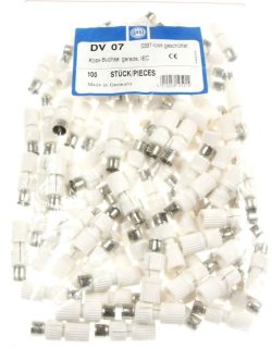 DV 07 0397 72555 KOAXIALBUCHSE,  100 STÜCK,  GERADE