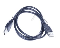 USB-A VERBINDUNGSKABEL,  2.0, SCHWARZ,  1M