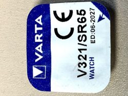 SR65 V321 1,55V-13MAH SILBEROXID LOSE KNOPFZELLE VARTA 6,8X1,65MM