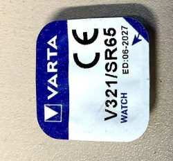 SR65 V321 1,55V-13MAH SILBEROXID LOSE KNOPFZELLE VARTA 6,8X1,65MM