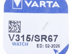 SR67 V315 1,55V-20MAH SILBEROXID LOSE KNOPFZELLE VARTA 7,9X1,65MM