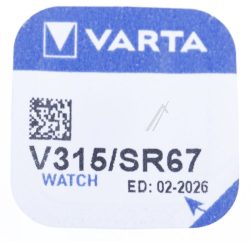 SR67 V315 1,55V 20MAH SILBEROXID LOSE KNOPFZELLE VARTA 7,9X1,65MM