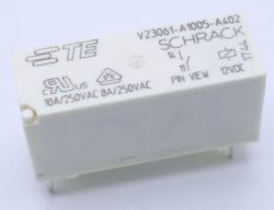 12VDC 8A-250VAC V23061-A1005-A402 RELAIS,  1 SCHLIESSER,  2-1393222-3