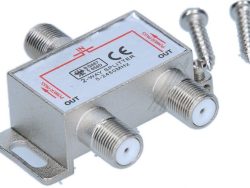 SAT VERTEILER/ SPLITTER,  5-2450MHZ MINI F-TECHNIK 2XDC PASS