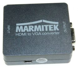 CONNECT HV15 25008266 HDMI ZU VGA ADAPTER -HDMI AUF VGA UND AUDIO KONVERTER - 3,5 MM AUDIO-ANSCHLUSS - FULL HD - 1080P