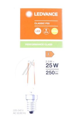 LED CLP25 2.5W LED CLASSIC P P 2.5W 827 FIL CL E14