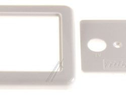 GDZ 200 22520066 ABDECKPLATTE,  2-LOCH,  2-TEILIGREINWEISS,  75X75