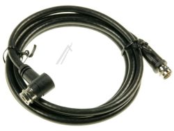 F-ANSCHLUSSKABEL 1,5M CLASS A GERADE/ WINKEL SCHWARZ