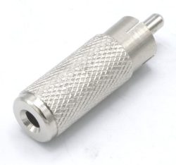 CINCHSTECKER/ KLINKENKUPPLUNG 3,5MM MONO METALL
