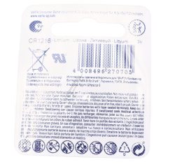 CR1216 6216101401 3V-25MAH LITHIUM-KNOPFZELLE 12,5X1,6MM VARTA ELECTRONICS