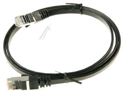 PATCHKABEL CAT7, RJ45, U/ FTP,  SCHWARZ,  1M,  SLIM