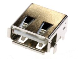 30072383 SOCKET USB A TYPE FEMALE SIDE SMT TH RHS