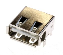 30072383 SOCKET USB A TYPE FEMALE SIDE SMT TH RHS