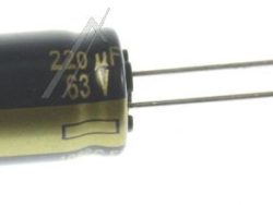 220UF-63V EEUFC1J221 ELKO RADIAL PAN 105° 10X25MM -ROHS-