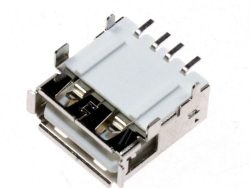 30072383 SOCKET USB A TYPE FEMALE SIDE SMT TH RHS