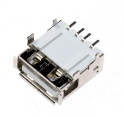 30072383 SOCKET USB A TYPE FEMALE SIDE SMT TH RHS