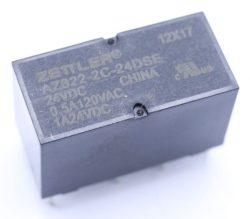 24VDC 2A-250VAC AZ822-2C-24DSE RELEJ,  2 PROMENE
