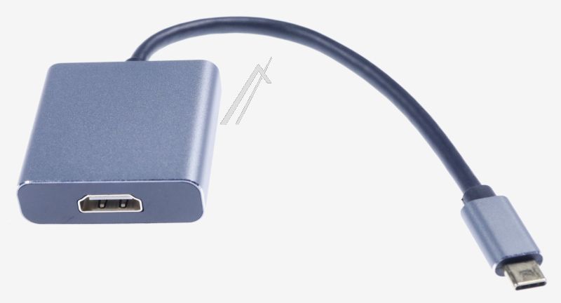 USB-C TO HDMI ADAPTER,  ALUMINUM CASE,  4K*2K / 60HZ (4:4:4) GREY