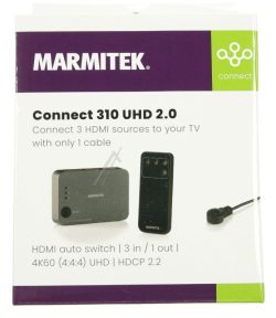 CONNECT 310 UHD 2.0 25008365 HDMI SWITCH 4K -3 EIN /  1 AUS - ULTRA HD - HDMI SCHALTER- HDR - 4K60