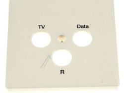 ESZ 54 274453 ABDECKPLATTE 3-LOCH FÜR MODEM-STECKDOSE BEDRUCKT MIT TV/ DATA