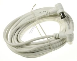 ANTENNENKABEL 10,0M WEISS ST-KUPP WINKELSTECKER