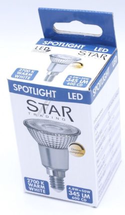 220-240V 4,8W LED REFLEKTORLAMPE PAR16 50X73MM,  E14