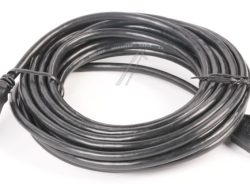 USB-A VERBINDUNGSKABEL,  2.0, SCHWARZ,  5M