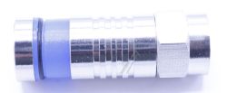 F-KOMPRESSIONSSTECKER FÜR 7,2-7,4MM KABEL,  VERNICKELT