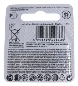 LR1 4001101401 1,5V ALKALINE LADY VARTA 1ER BLISTER HIGH ENERGY
