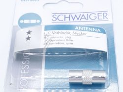 UEST8025531 KOAX DOPPELSTECKER,  SILBER