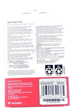 MYFCR-01B 32138 MY FINDER CARD BLUETOOTH ITEM FINDER SCHWARZ