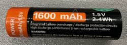 1,5V-1600MAH CYLINDRICAL CELL 14500, AA,  LI-ION,  2,4WH MIT USB LADEFUNKTION