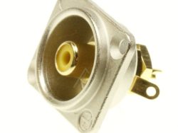 NF2D-4 CINCH (RCA) EINBAU-BUCHSE GELB