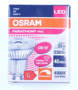 LPPPR16D3536 3, PARATHOM® PRO PAR16 35 36 ° 3.4 W/ 4000 K GU10 DIM,  220...240V