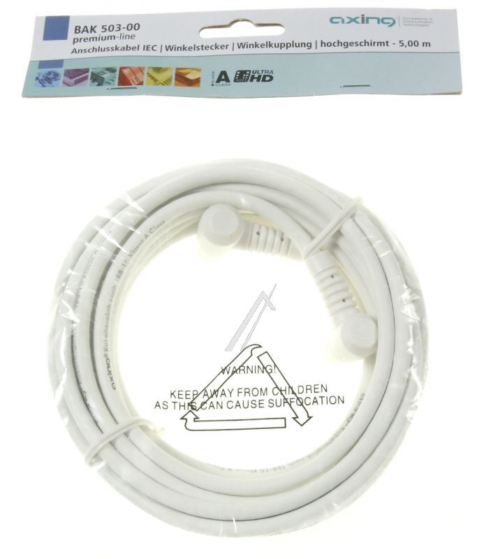 BAK 503-00 BAK50300 ANSCHLUSSKABEL IEC WINKELSTECKER WINKELKUPPLUNG