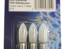 10-55VAC-0,1W 57691 LED-TOP-IZDUENA LAMPA PROZIRNA 3KOM-BLISTER