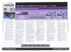 SPLIT 614 25008325 UHD 2.0 - HDMI SPLITTER 4K60 -1 EIN /  4 AUS - ULTRA HD - HDMI VERTEILER - HDR - EDID SCHALTER