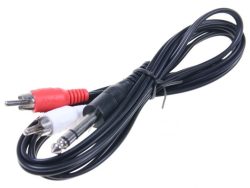 STERO UTIKAČ 6,3MM – 2 RCA,  1,5M