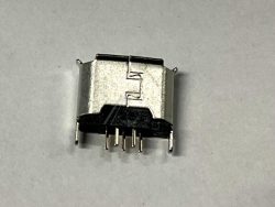 614105150721 MICRO-USB UGRADNA UTIČNICA 5-PINSKI,  KROZ MONTAŽA,  VERTIKALNA