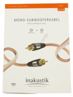 STAR 003083101 MONO-SUBWOOFERKABEL,  CINCH  CINCH,  6,0 MM LÄNGE 10 METER