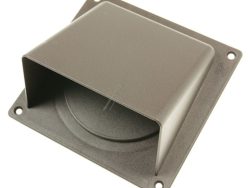 503002 625.004.02 WINDHAUBE 125MM BRAUN MIT KLAPPE