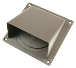503002 625.004.02 WINDHAUBE 125MM BRAUN MIT KLAPPE