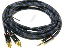 HQ PREMIUM KLINKENSTECKER 3,5MM /  2X CINCH STECKER,  5M