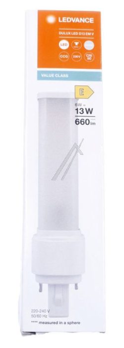 DULUX LED D13 E DULUX LED D EM & AC NETZ V 6W 840 G24D-1