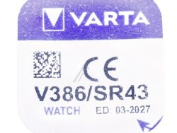 V386 SR43 1,55V-105MAH SILBEROXID KNOPFZELLE VARTA