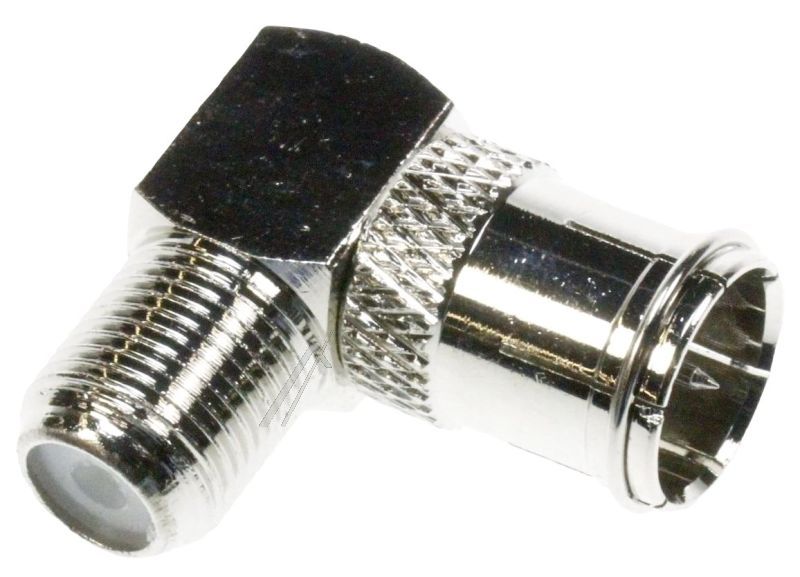 F-SCHNELLSTECKER/ F-KUPPLUNG VERBINDER ABGEWINKELT 90 GRAD