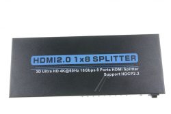 HDMI 2.0 VERTEILER 8FACH 1X IN - 8X OUT,  3D,  4K*2K@60HZ