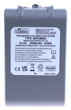21,6V-2500MAH BAT58005 BATERIJA USIS. ZAMENSKA ZA DYSON V6